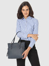 Caprese Tasha Tote Medium Navy