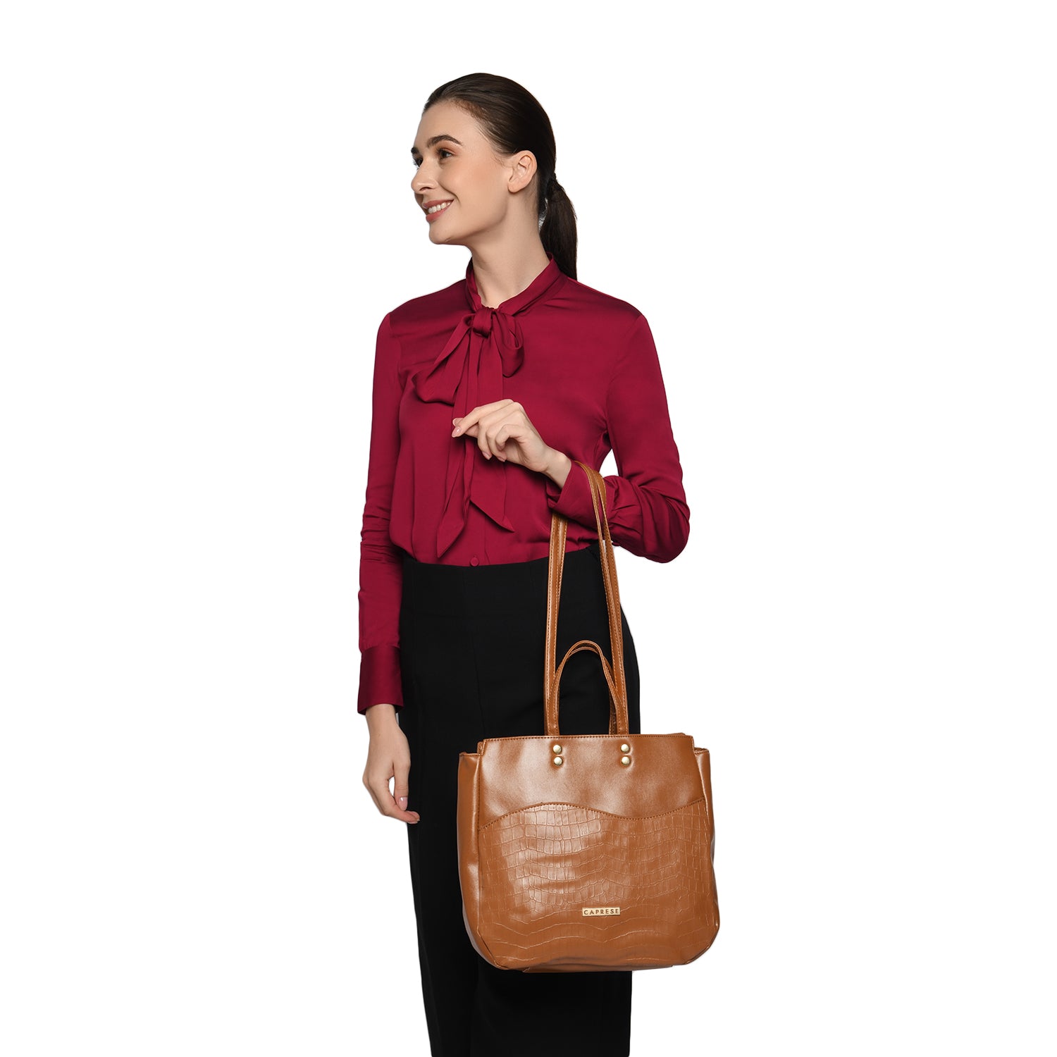 Caprese Tio Tote Large Brown