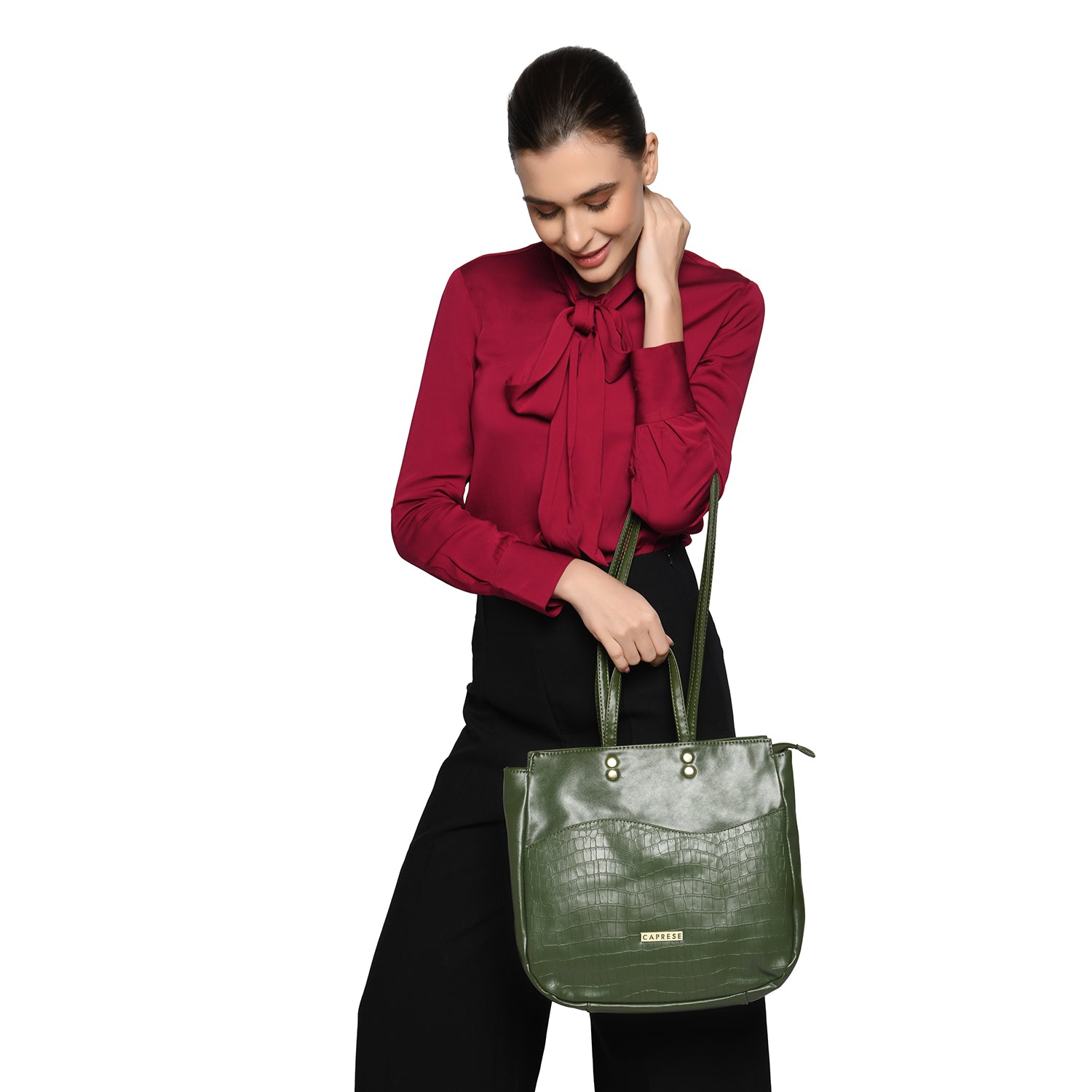 Caprese Tio Tote Large Olive