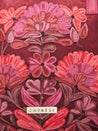 Caprese Tresna Embroidery Tote Handbag Maroon