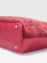 Caprese Tresna Embroidery Tote Handbag Maroon