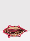 Caprese Tresna Embroidery Tote Handbag Maroon