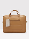 Caprese Tresna Embroidery Laptop Tote Handbag Fawn