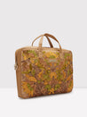 Caprese Tresna Embroidery Laptop Tote Handbag Fawn