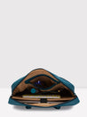 Caprese Tresna Embroidery Laptop Tote Handbag Green