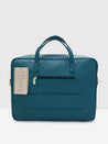 Caprese Tresna Embroidery Laptop Tote Handbag Green