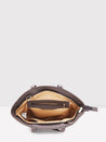 Caprese Tresna Embroidery Tote Handbag Brown