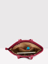 Caprese Tresna Embroidery Tote Handbag Maroon