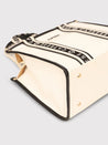Caprese Trinity Tote Medium Solid Women'S Office Handbag Cream