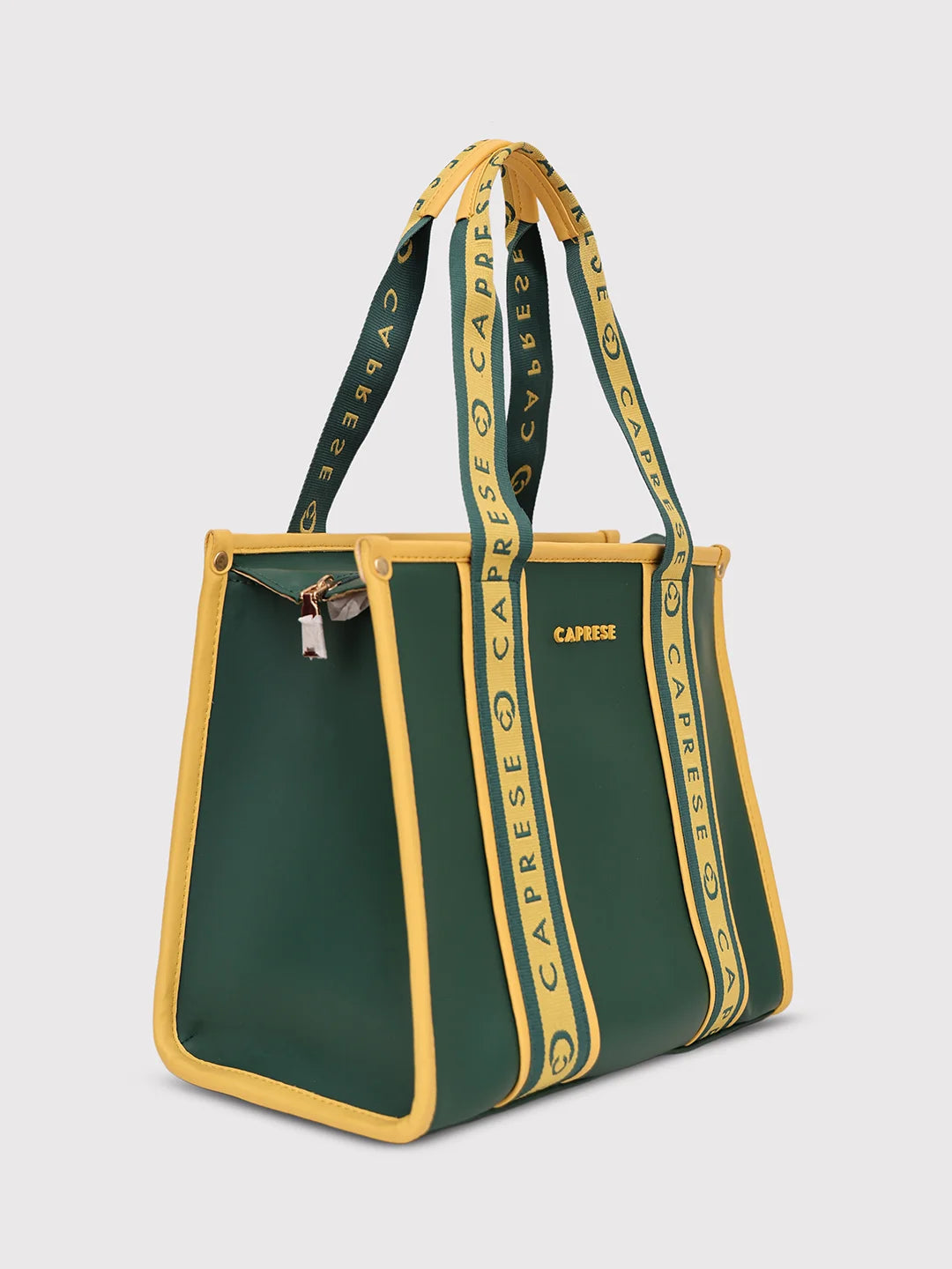 Buy Caprese Trinity Tote Medium Solid Women S Office Handbag Dark Green Rs 2399.2 Caprese Bags