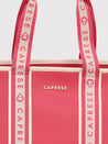 Caprese Trinity Tote Medium Solid Women'S Office Handbag Fuchsia