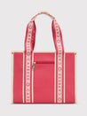 Caprese Trinity Tote Medium Solid Women'S Office Handbag Fuchsia