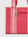 Caprese Trinity Tote Medium Solid Women'S Office Handbag Fuchsia