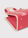 Caprese Trinity Tote Medium Solid Women'S Office Handbag Fuchsia