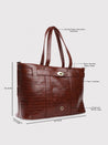 Caprese Treza Laptop Tote Large Tan