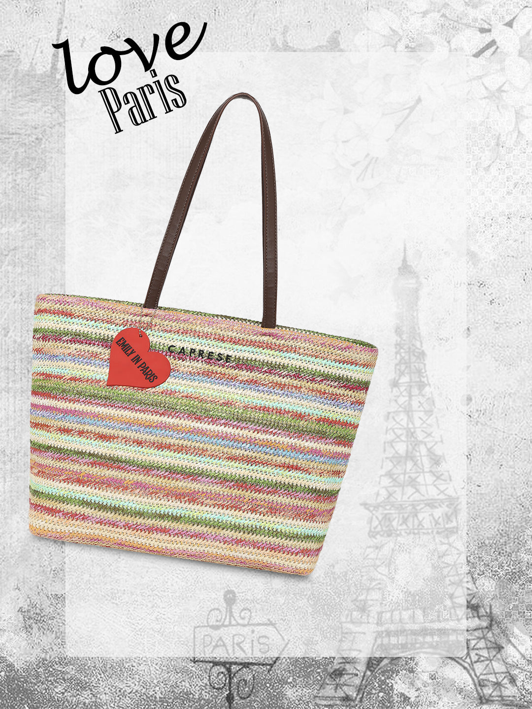 Caprese Emily in Paris Printed Tote Handbag