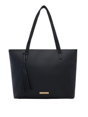 Caprese Vinci Medium Black Tote Bag