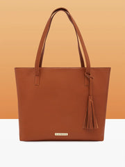 Caprese Vinci Medium Brown Tote Bag