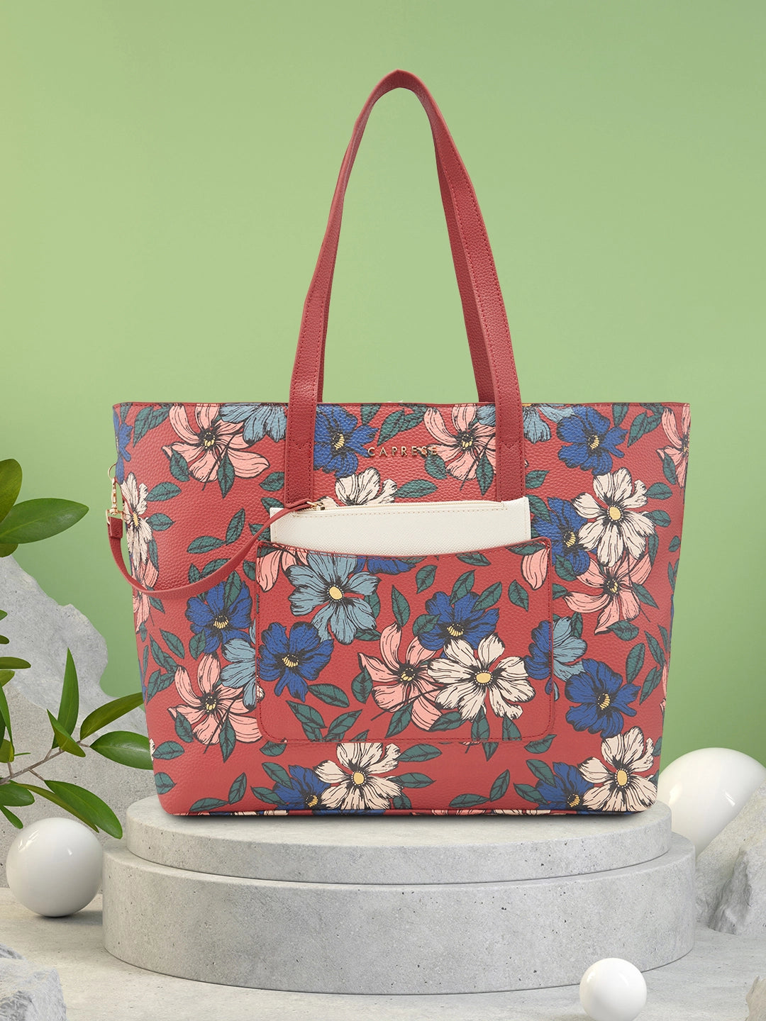 Caprese Vanessa Tote Large Maroon