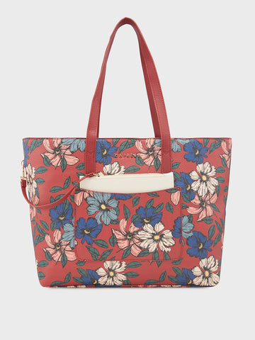 Buy Caprese Vanessa Large Maroon Tote Bag @ Rs.2499 | Caprese Bags 