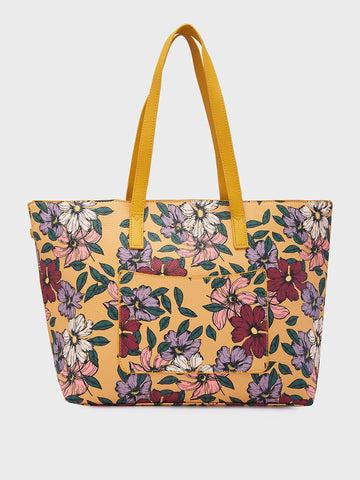 Caprese Vanessa Large Yellow Tote Bag