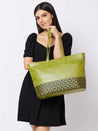 Caprese Zeta Laptop Tote Large Olive