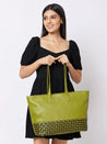 Caprese Zeta Laptop Tote Large Olive