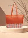 Caprese Zeta Laptop Tote Large Tan
