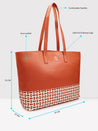 Caprese Zeta Laptop Tote Large Tan