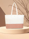 Caprese Zeta Laptop Tote Large Vanila