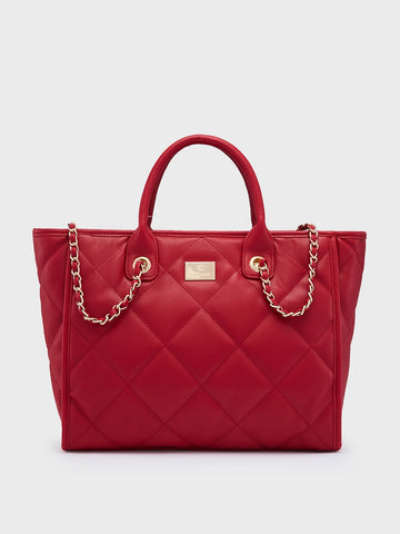 Caprese Ziva Large Red Tote Bag