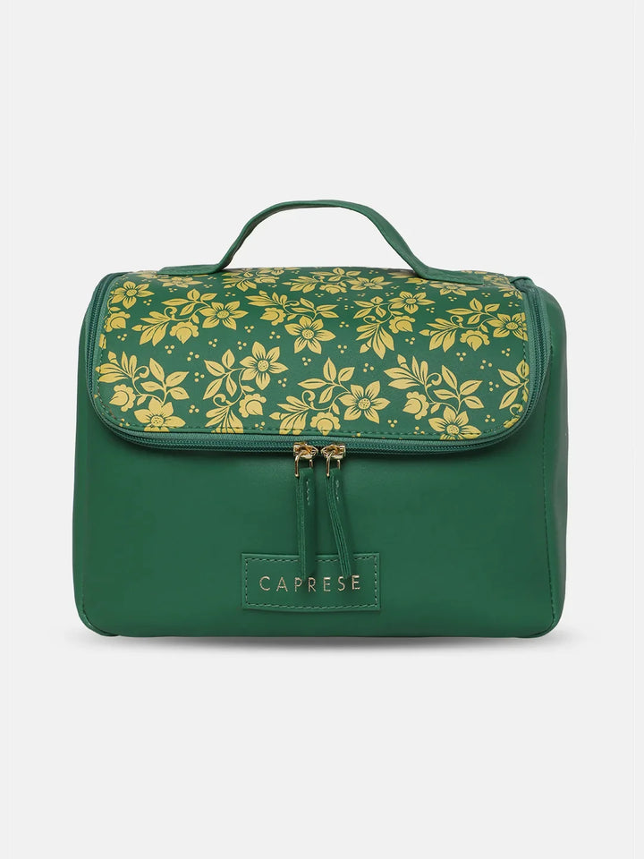 Buy Caprese Bonita Vanity Case Medium Dark Green Rs.749 Caprese Bags