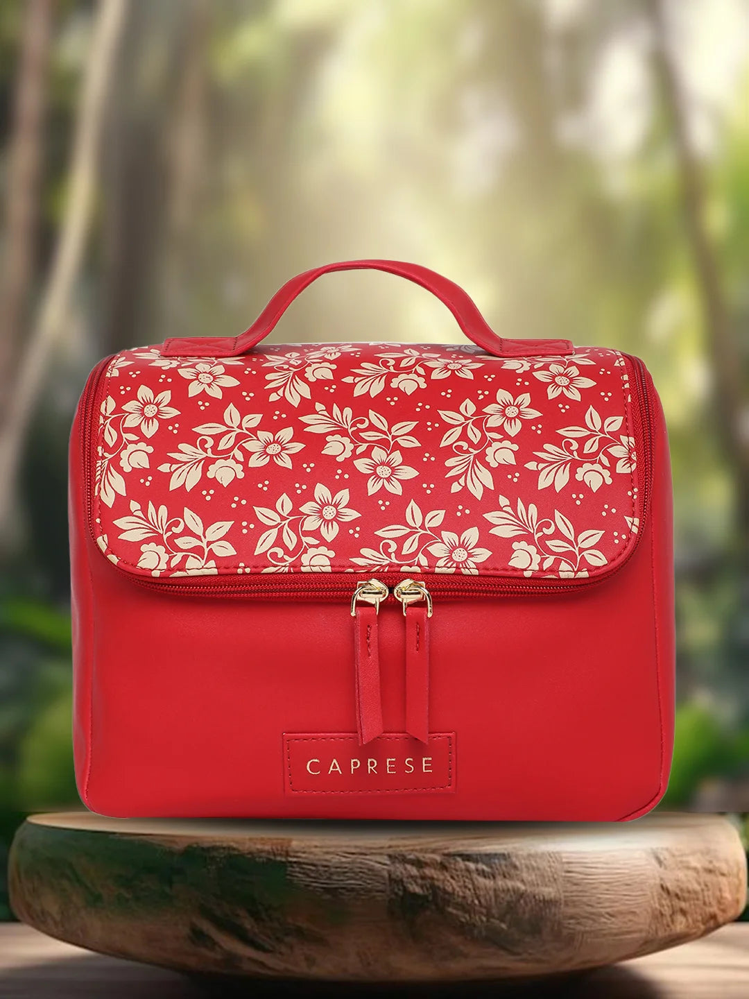 Buy Caprese Bonita Vanity Case Medium Maroon Rs.749 Caprese Bags