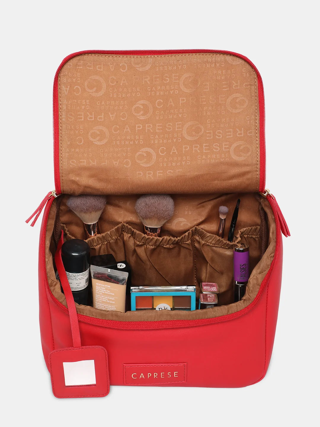 Caprese Bonita Medium Maroon Vanity Case