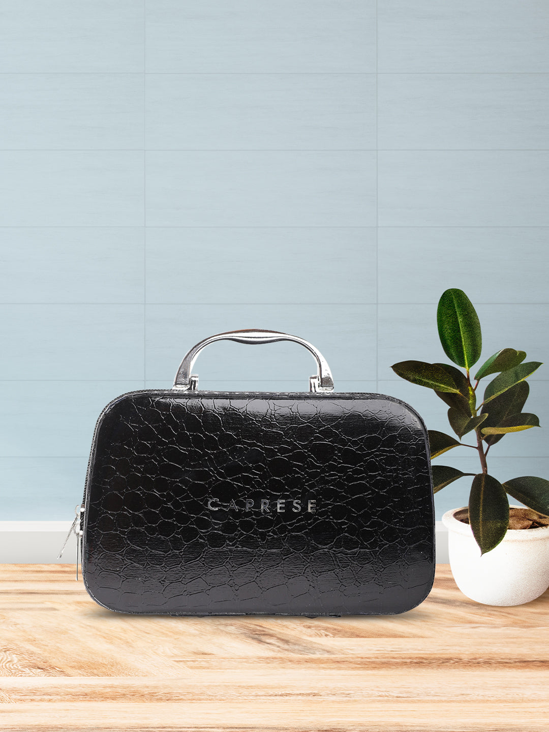 Buy Caprese Cortney Small Black Vanity Case Caprese Bags