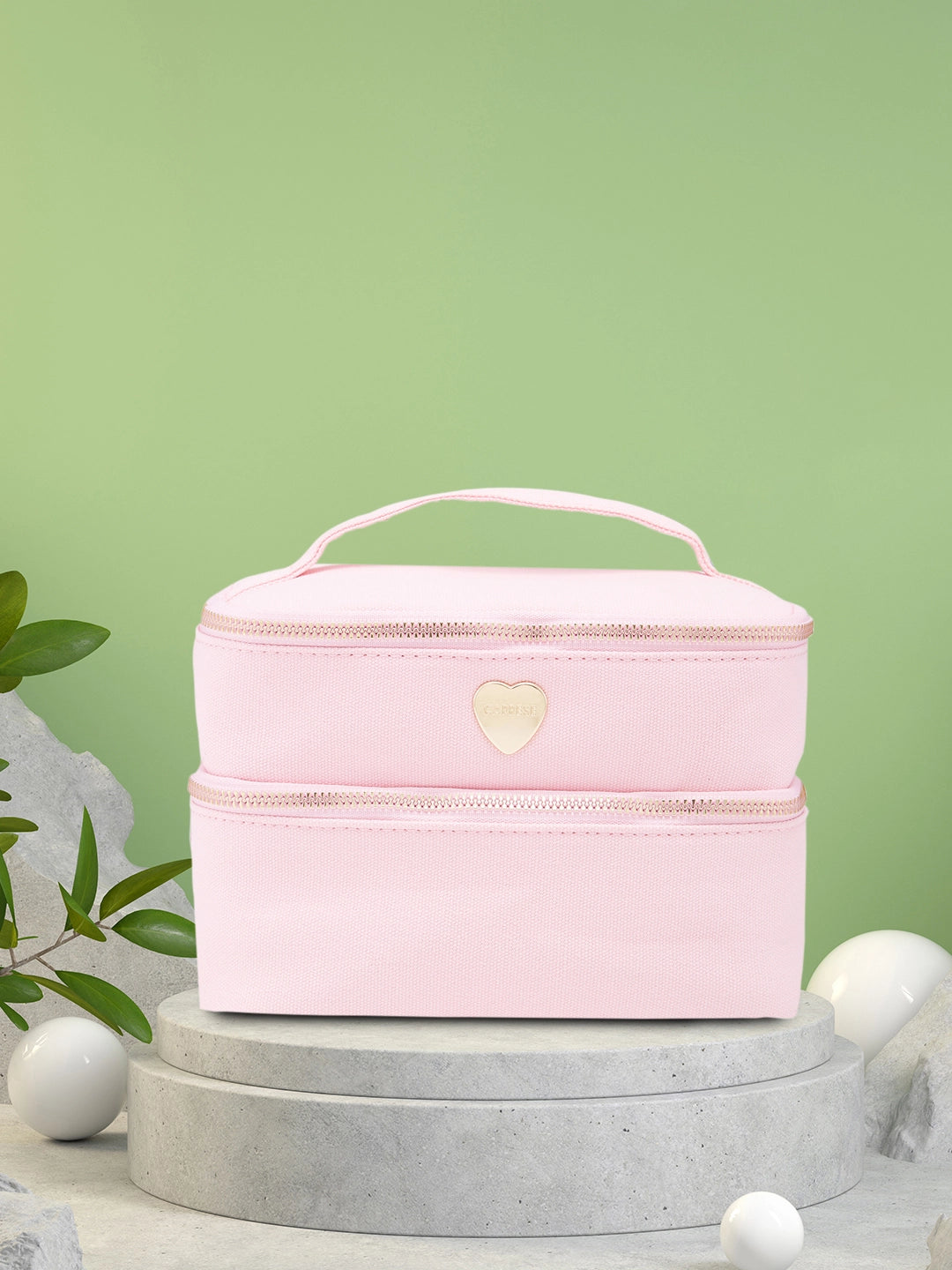 Buy Caprese Keats Large Blush Handheld Vanity Bag @ 924 | Caprese Bags