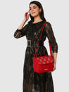 Caprese Rosy Vanity Case Medium Maroon