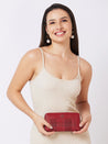Caprese Avery Zip Around Wallet Large Bordeaux