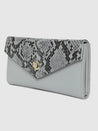 Caprese Bluma Flapover Wallet Large Grey