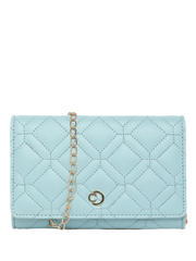 Caprese Berdine Large Blue Flapover Wallet