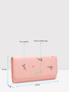 Caprese Dara Flap Wallet Medium Pink