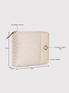 Caprese Emma Wallet Small Zip Around Beige