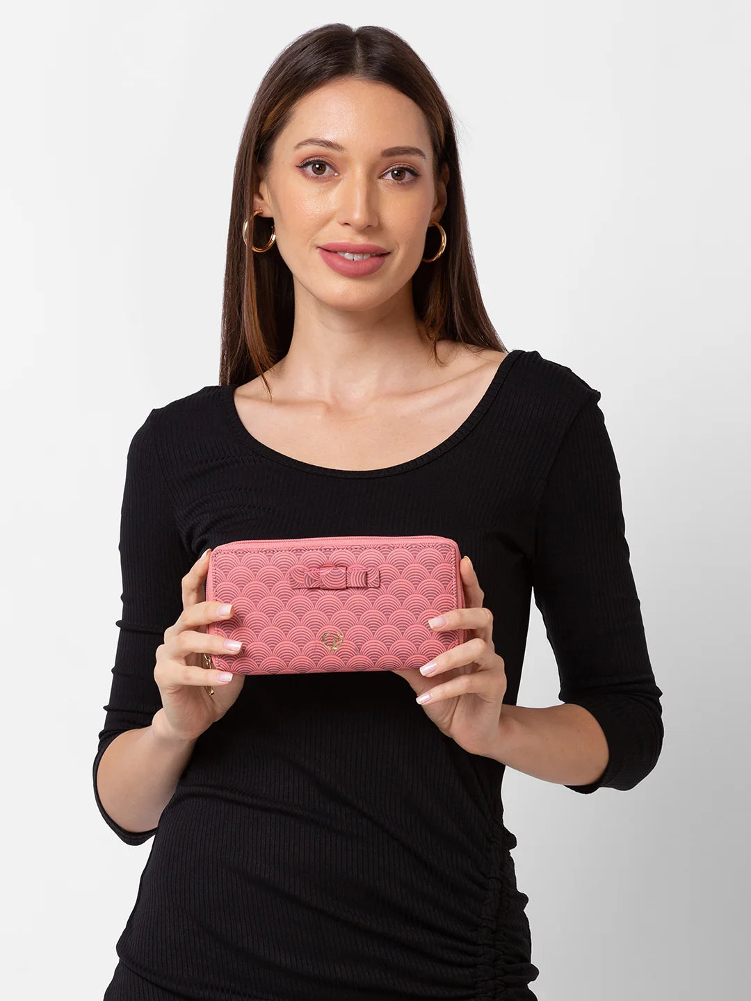 Caprese Greta Zip Around Wallet Large Pink