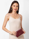 Caprese Helene Flapover Wallet Medium Maroon