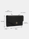 Caprese Ingrid Flapover Wallet Large Black