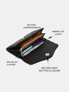 Caprese Ingrid Flapover Wallet Large Black