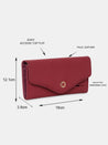 Caprese Ingrid Flapover Wallet Large Maroon