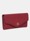 Caprese Ingrid Flapover Wallet Large Maroon