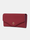 Caprese Ingrid Flapover Wallet Large Maroon