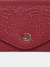 Caprese Ingrid Flapover Wallet Large Maroon